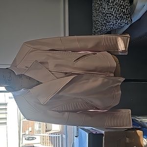 Leather pink Calvin Klein jacket